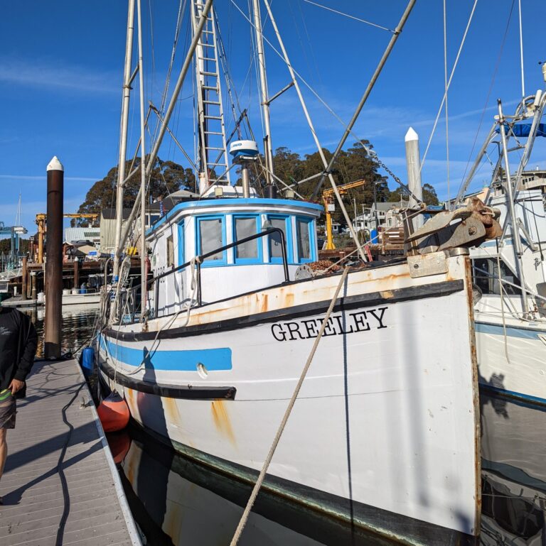 old commercial fishing boat